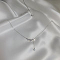 Minimalist Multi-Stone Drop Necklace
