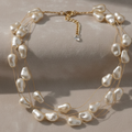 Multi-Strand Baroque Style Pearl Necklace