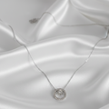 The Eternal Orbit Halo Pendant Necklace