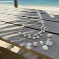 Multi-Strand Seashell  Pearl Necklace