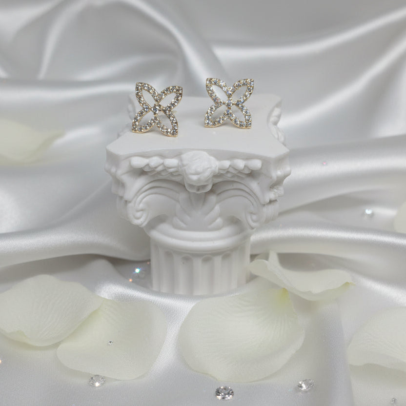 Blossom Crystal Stud Earrings