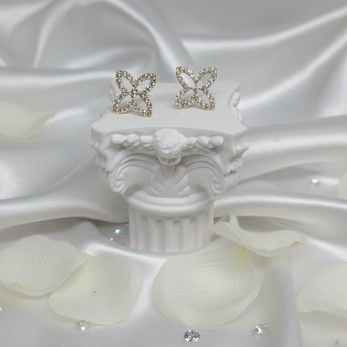 Blossom Crystal Stud Earrings