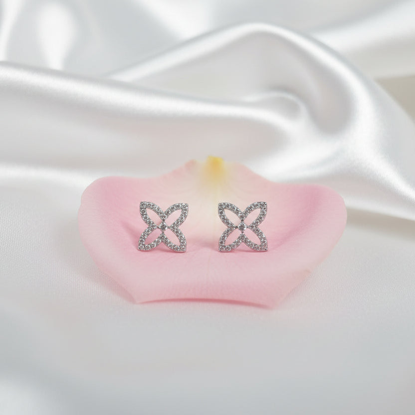 Blossom Crystal Stud Earrings