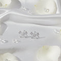 Crystal Bow Stud Earrings
