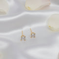 Classic Cushion-Cut Solitaire Stud Earrings