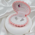 Round-Cut Crystal  Stud Earrings