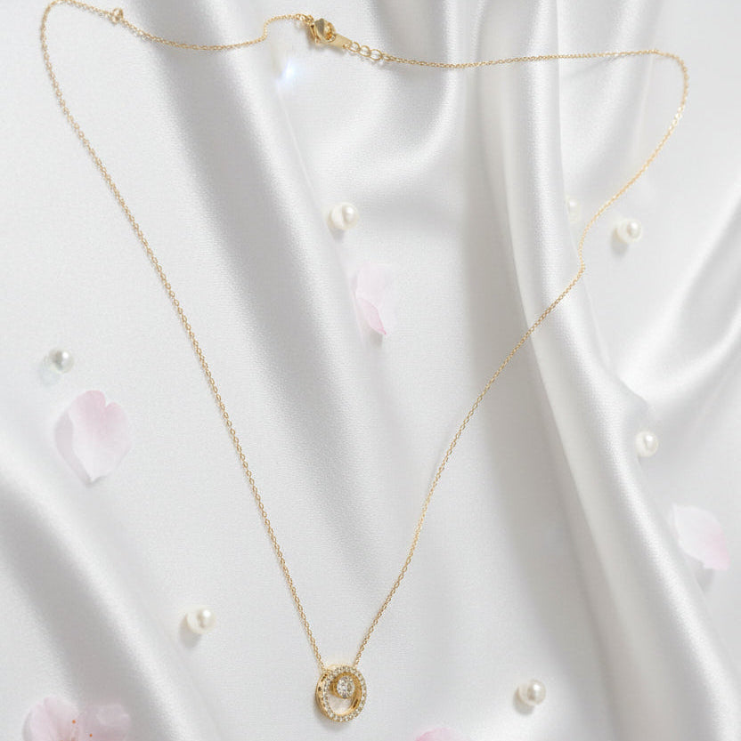 The Eternal Orbit Halo Pendant Necklace