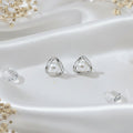 The Geometric Pearl Nest Stud Earrings
