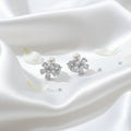 Flora Pearl & Crystal Cluster Stud Earrings