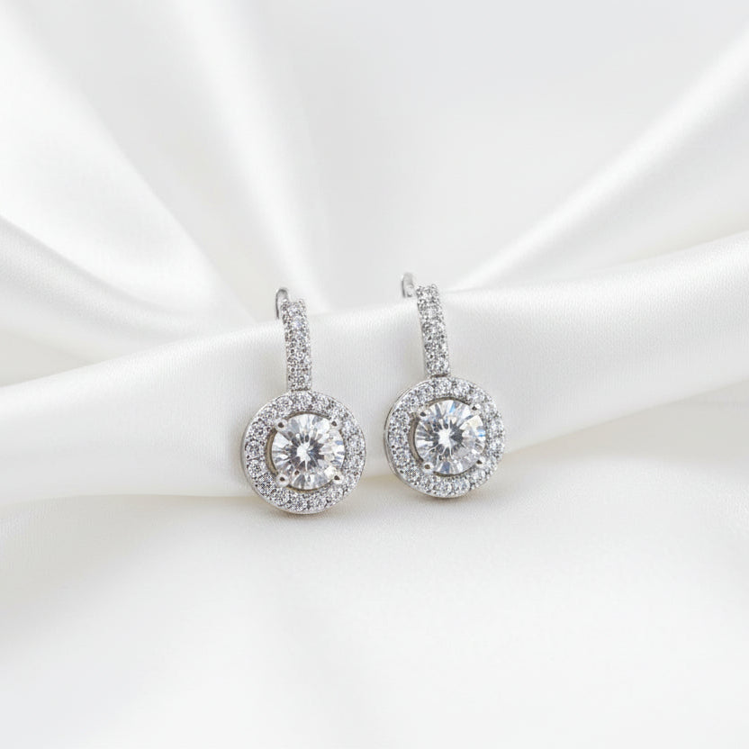 Aurora Halo Drop Earrings