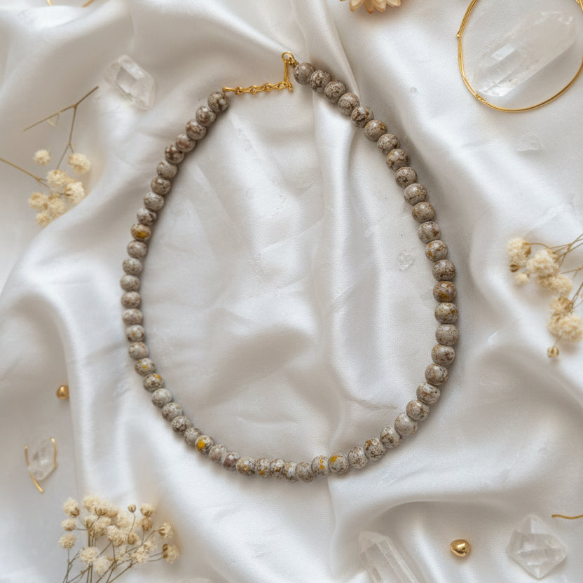 Marbled Bead Choker