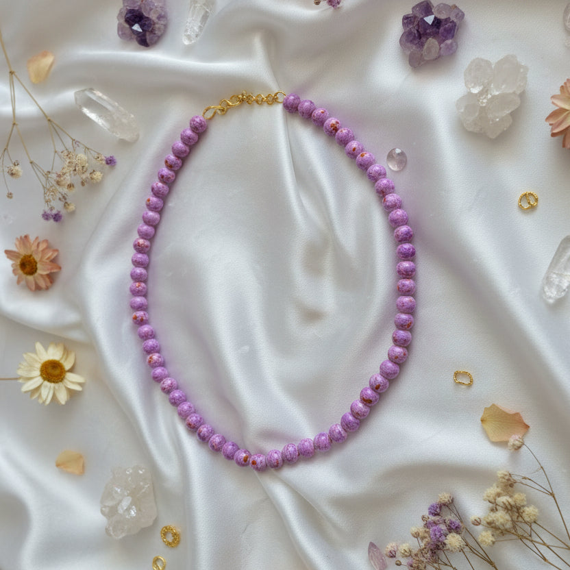 Marbled Bead Choker