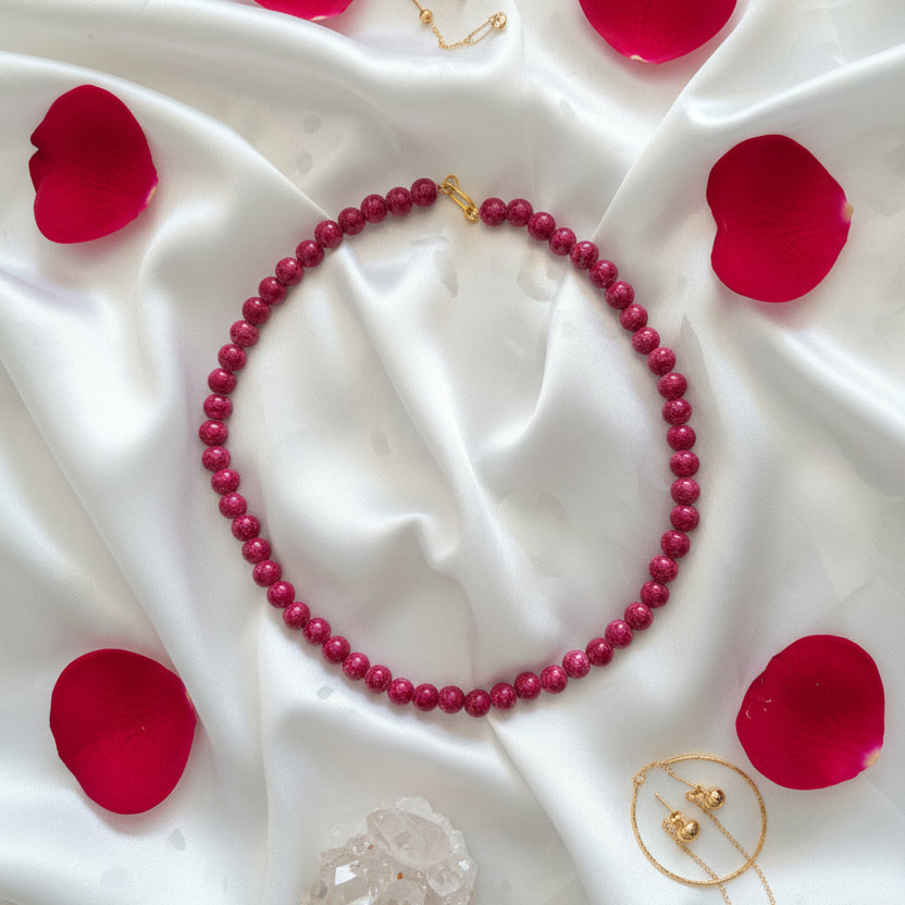 Marbled Bead Choker