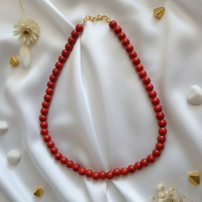 Marbled Bead Choker