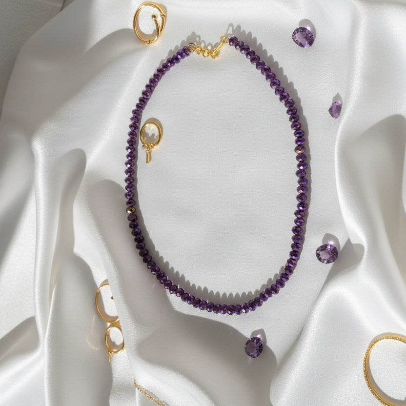 Faceted  Beaded Necklace