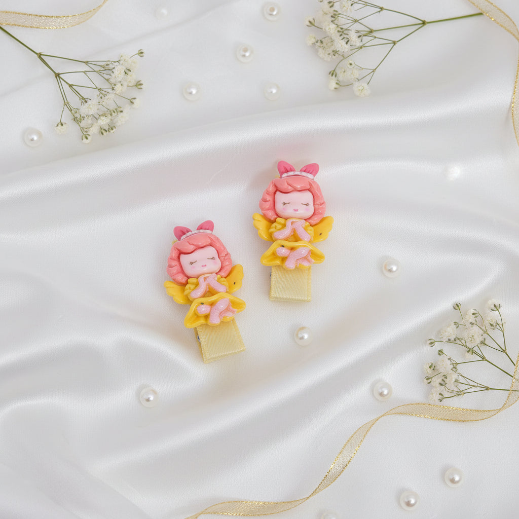 Angel Alligator Hair Clips (set of 2)