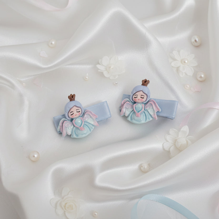 Angel Alligator Hair Clips (set of 2)