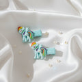 Rainbow Pony Ribbon Hair Clips (set of 2)