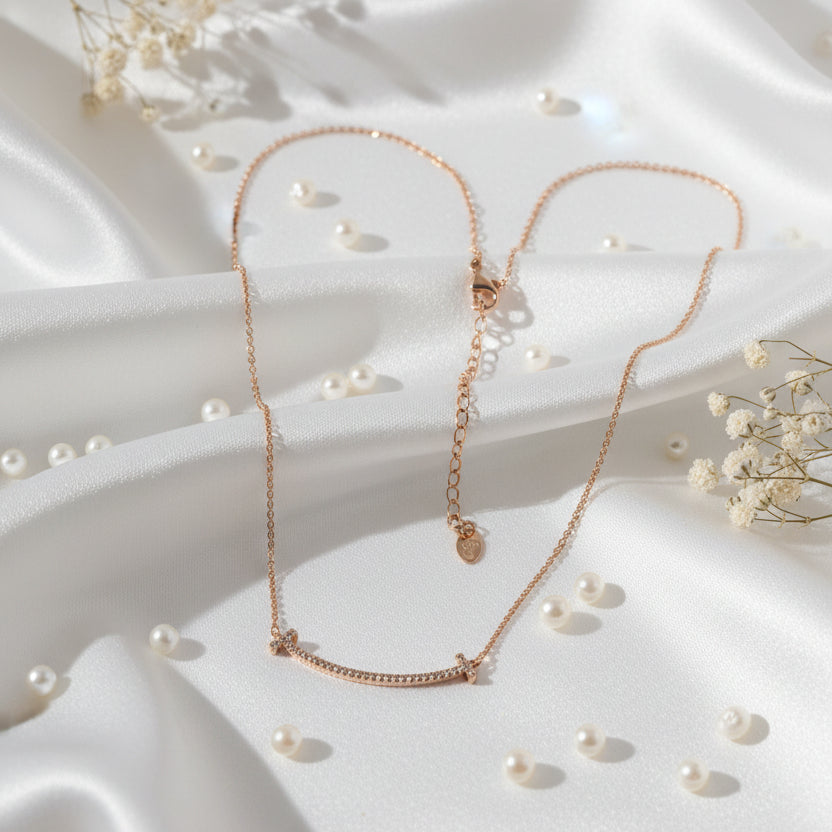 Smile Bar Pendant Necklace