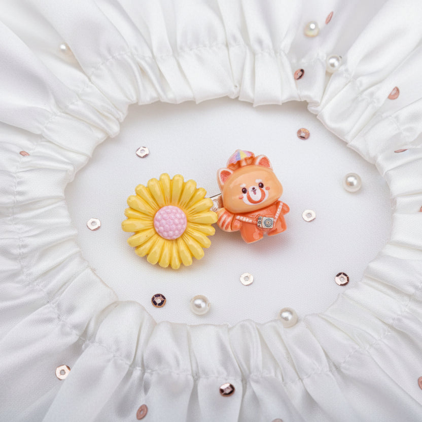 Bear and Daisy Duo Clips